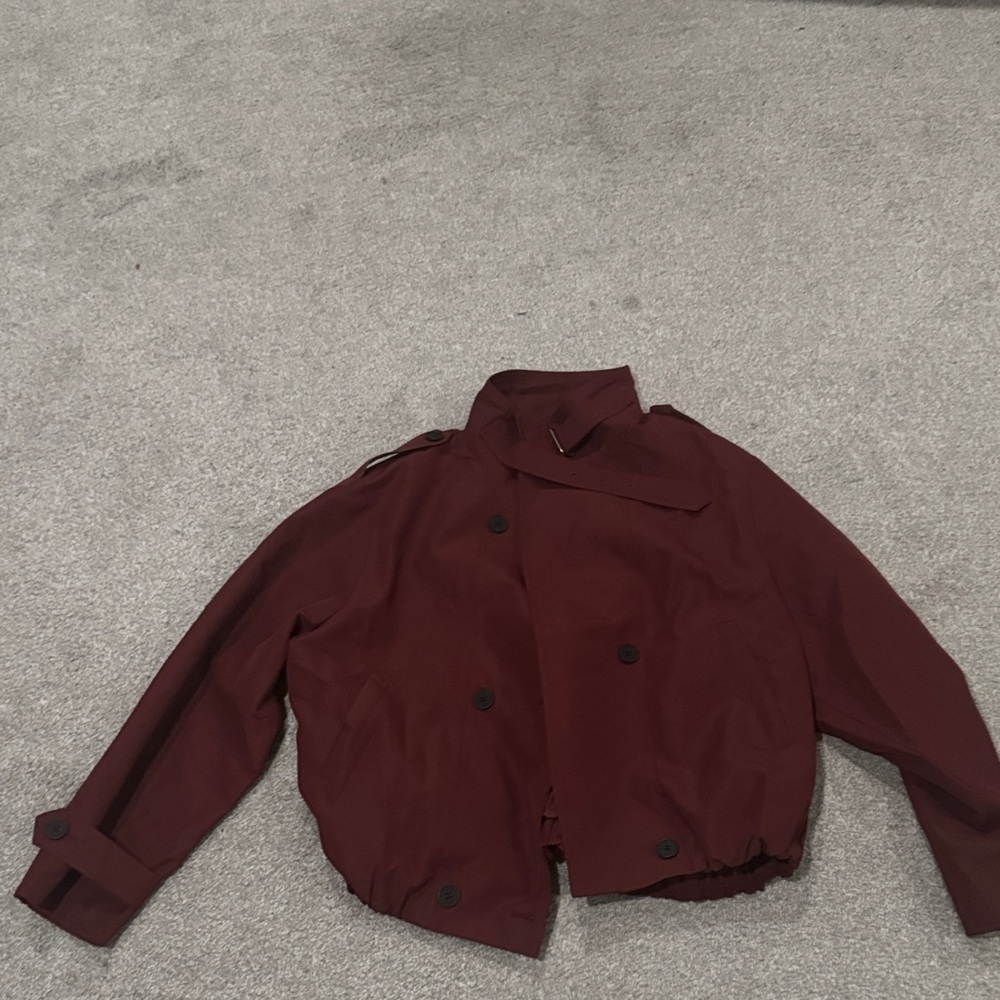 Commense Burgundy Bomber Jacket